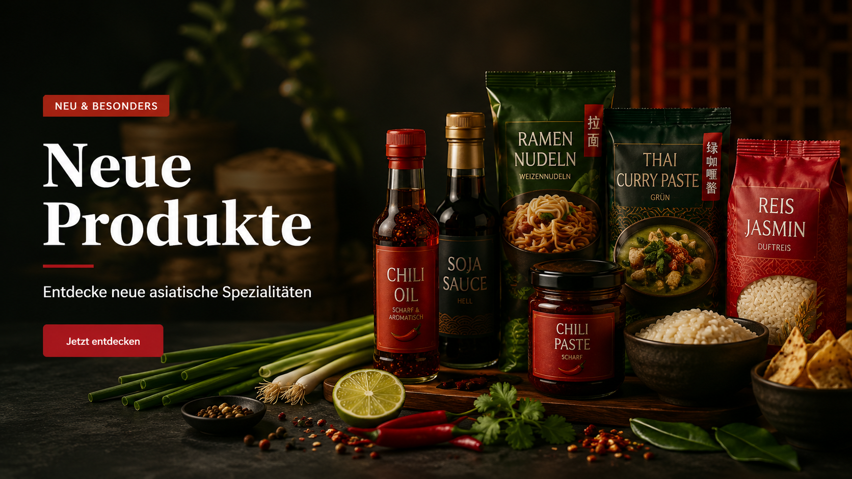 Neue asiatische Produkte